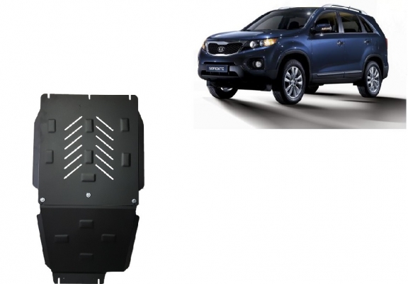 Protezione di acciaio per la differenziale e il cambio Kia Sorento