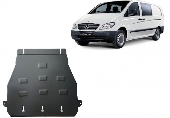 Protezione di acciaio per il cambio Mercedes Vito W639 - 2.2 D 4x2