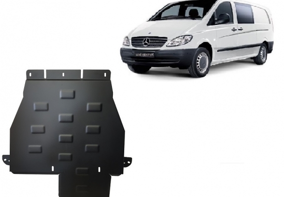 Protezione di acciaio per il cambio Mercedes Vito W639 - 4x4 - cambio automatico