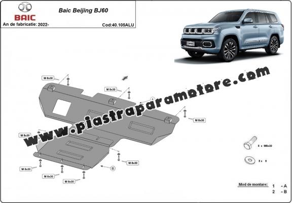 Piastra paramotore di alluminio Baic Beijing BJ60