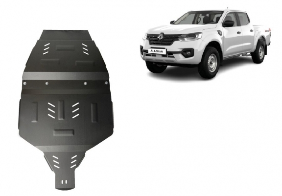 Protezione di acciaio per il cambio Renault Alaskan