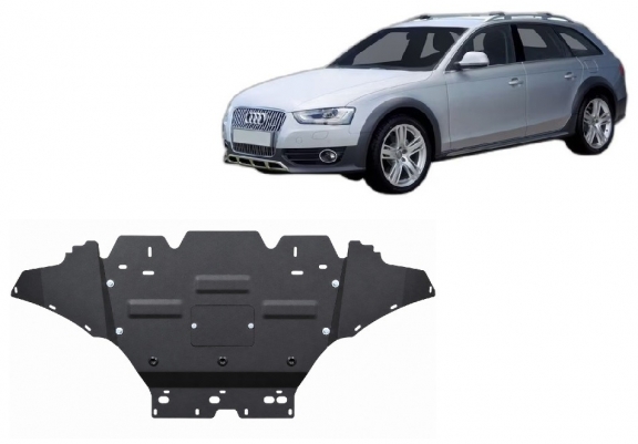Piastra paramotore di acciaio Audi A4 B8 All Road, benzina