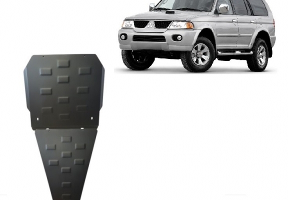 Protezione di acciaio per il differenziale Mitsubishi Pajero Sport 1