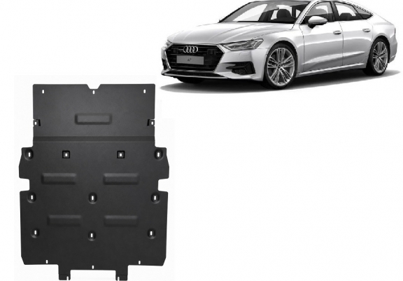 Piastra paramotore di acciaio Audi A7
