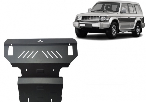 Piastra paramotore di acciaio Mitsubishi Pajero 2 