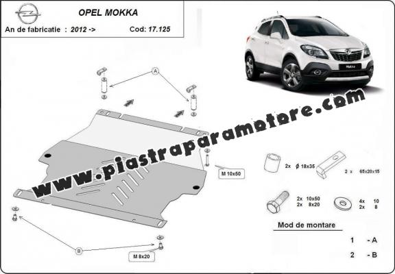 Piastra paramotore di acciaio Opel Mokka A