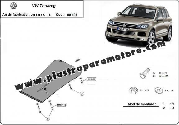 Protezione di acciaio per il cambio VW Touareg 7P