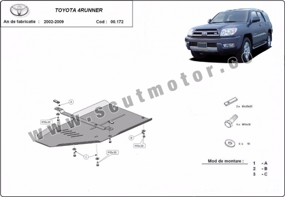 Protezione di acciaio per il cambio Toyota 4Runner