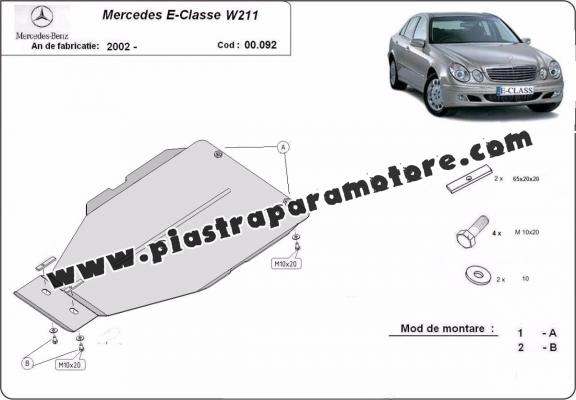 Protezione di acciaio per il cambio Mercedes E-Clasee W211
