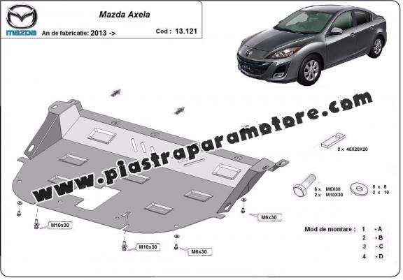 Piastra paramotore di acciaio Mazda Axela
