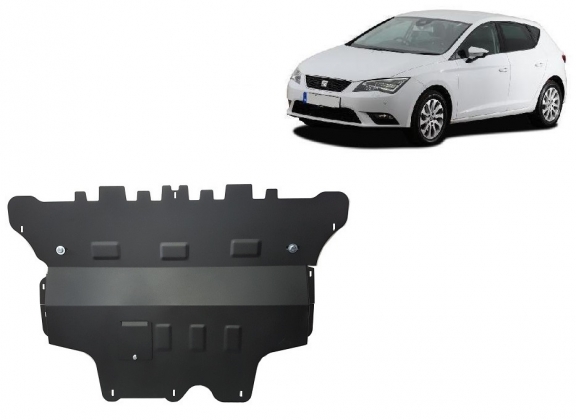 Piastra paramotore di acciaio Seat Leon Mk3