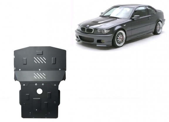 Piastra paramotore di acciaio BMW Seria 3 E46 - benzina