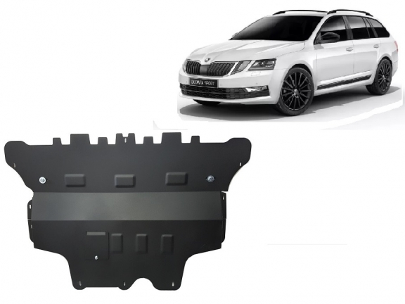 Piastra paramotore di acciaio Skoda Octavia 3 - cambio manuale