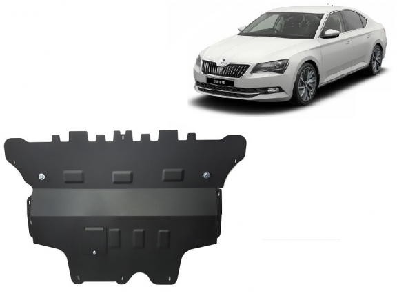 Piastra paramotore di acciaio Skoda Superb - cambio manuale