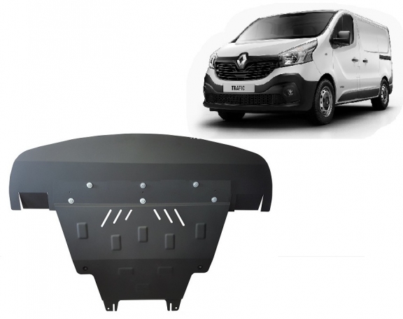 Piastra paramotore di acciaio Renault Trafic 3 