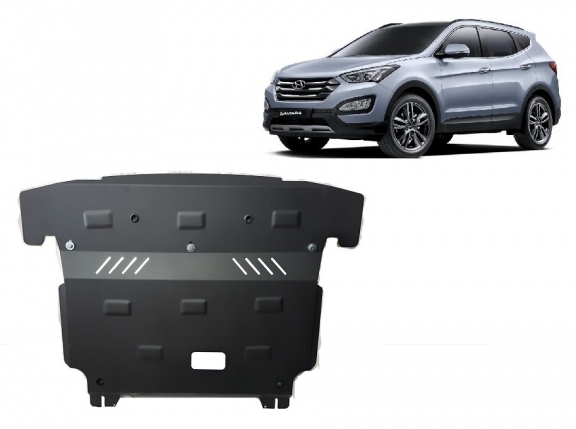 Piastra paramotore di acciaio Hyundai Santa Fe