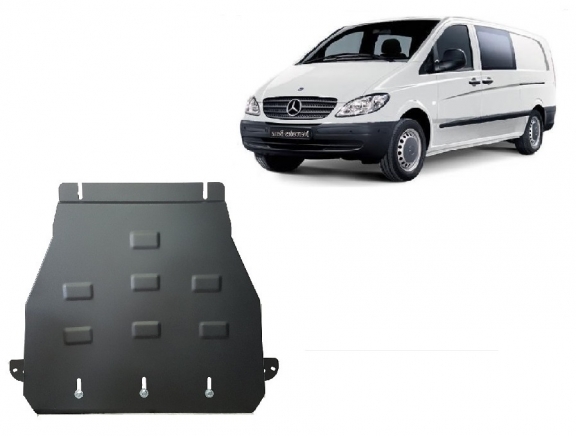 Protezione di acciaio per il cambio Mercedes Vito W639 - 2.2 D 4x2