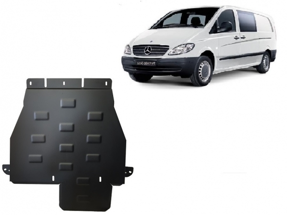 Protezione di acciaio per il cambio Mercedes Vito W639 - 4x4 - cambio automatico