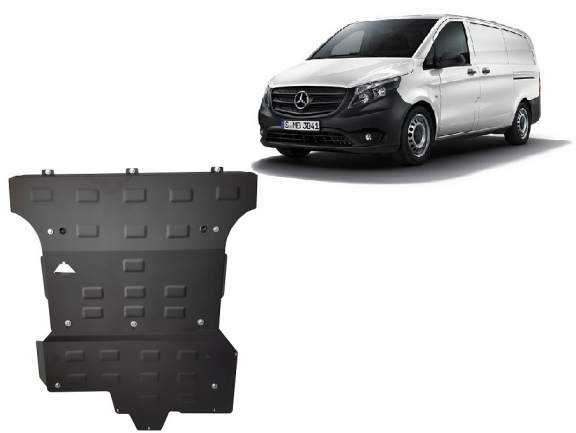 Piastra paramotore di acciaio Mercedes Vito W447, 2.2 D, 4x4