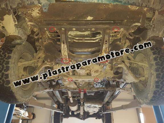 Protezione di acciaio per il cambio e filtro antiparticolato Toyota Hilux