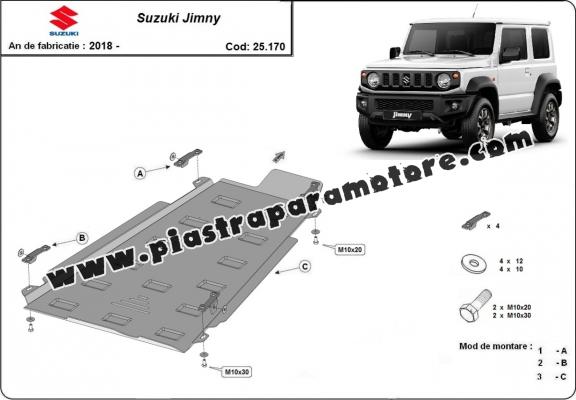 Protezione di acciaio per il  caso di trasferimento Suzuki Jimny