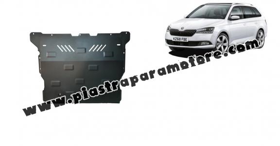Piastra paramotore di acciaio Skoda Fabia