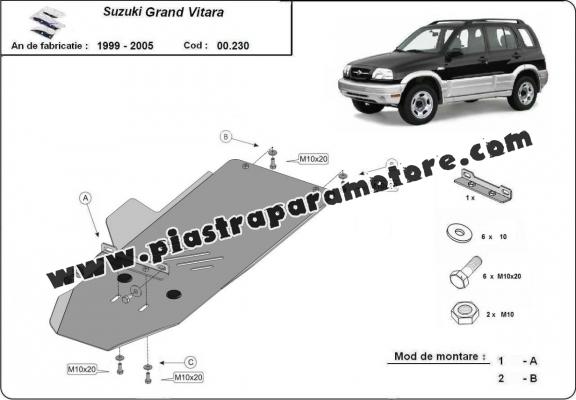 Protezione di acciaio per il cambio Suzuki Grand Vitara 