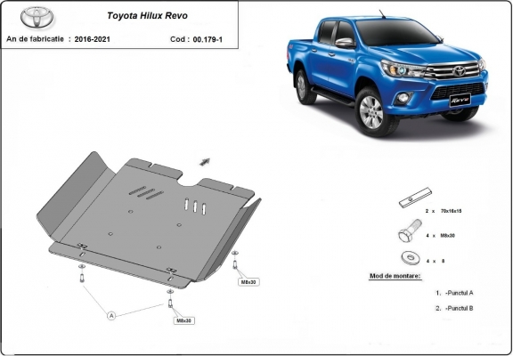 Protezione di acciaio per il cambio Toyota Hilux Revo