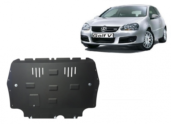 Piastra paramotore di acciaio Vw golf mk5