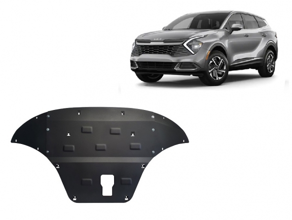 Piastra paramotore di acciaio Kia Sportage