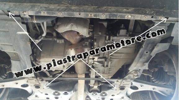 Piastra paramotore di acciaio Opel Combo D 