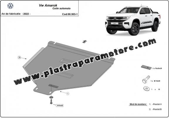 Protezione di acciaio per il cambio automatique Volkswagen Amarok 2 