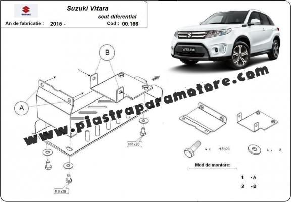 Protezione di alluminio per il differenziale Suzuki Vitara