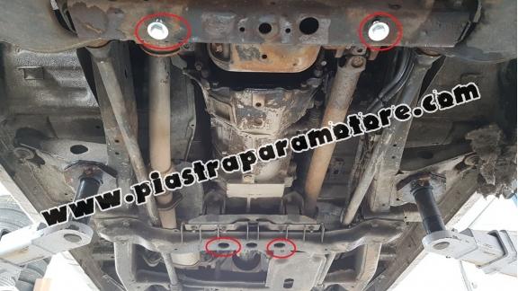 Protezione di acciaio per la differenziale e il cambio Nissan Pathfinder