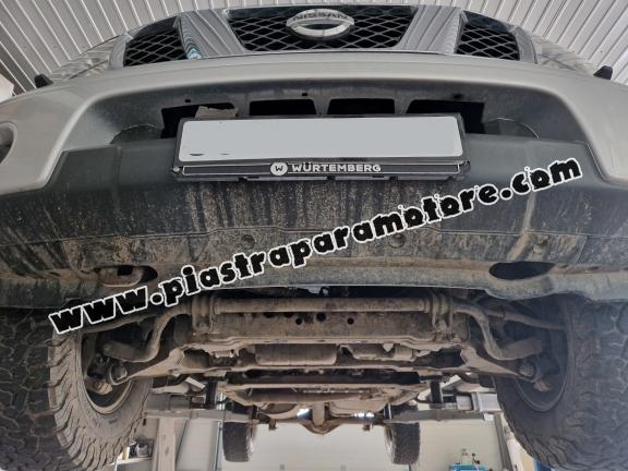Protezione di acciaio per  il cambio Nissan Navara D40