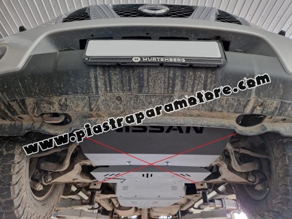 Protezione di acciaio per  il cambio Nissan Navara D40