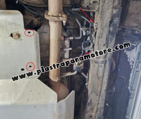 Protezione di acciaio per sensori DPF Toyota Hilux 