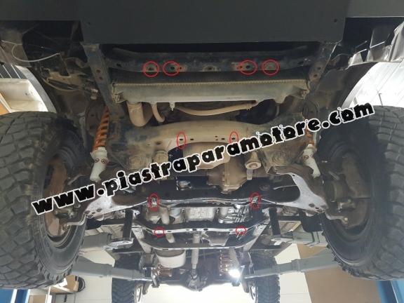 Protezione di acciaio per il cambio Toyota Land Cruiser J90 - solo per modello 3 porte