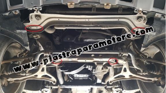 Piastra paramotore di acciaio Mercedes ML W164