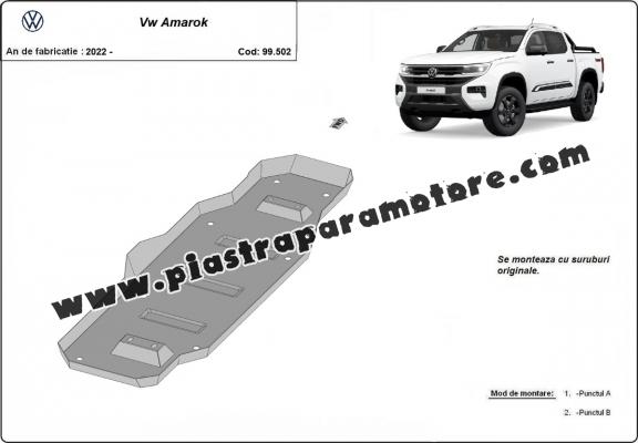 Protezione di acciaio per il serbatoio Volkswagen Amarok 2 (MB3G9A147CF; 2643728)