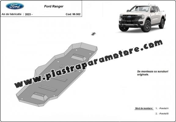 Protezione di acciaio per il serbatoio Ford Ranger (MB3G9A147CF; 2643728)