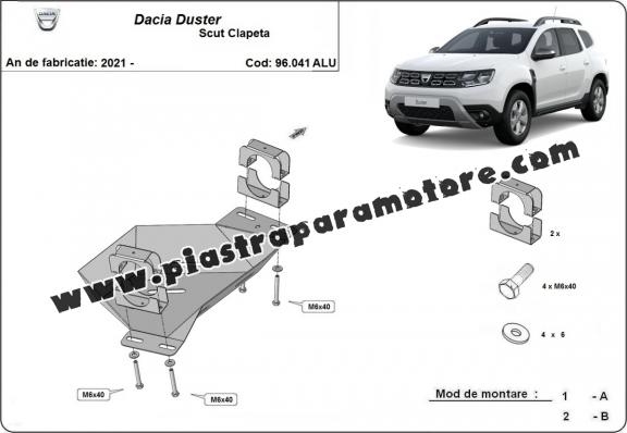 Protezione di Alluminio per Valvola EGR Dacia Duster