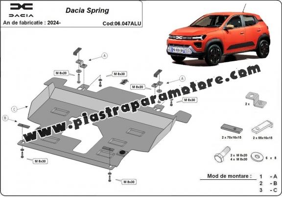 Piastra paramotore di Alluminio Dacia Spring