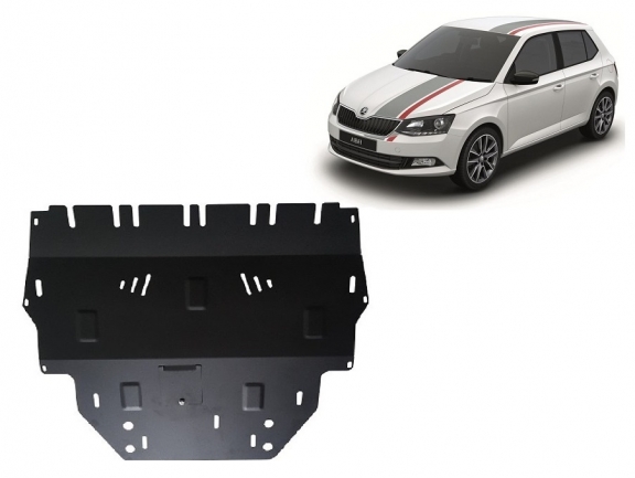 Piastra paramotore di acciaio Skoda Fabia 3 Diesel