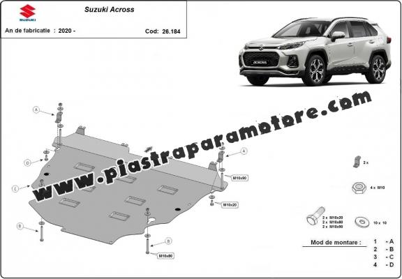 Piastra paramotore di alluminio Suzuki Across