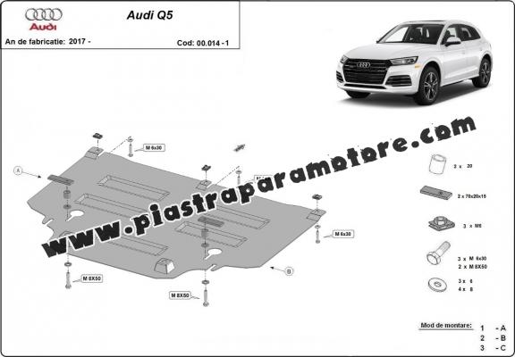 Protezione di acciaio per il cambio Audi Q5