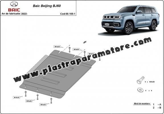 Protezione di acciaio per il cambio Baic Beijing BJ60