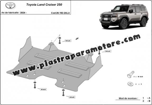 Piastra paramotore di alluminio Toyota Land Cruiser 250