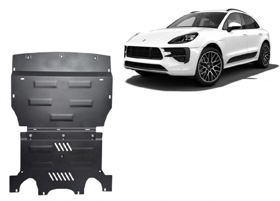 Piastra paramotore di acciaio Porsche Macan