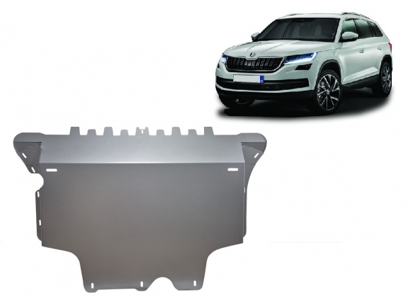 Piastra paramotore di alluminio Skoda Kodiaq